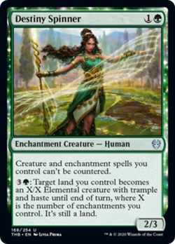 Destiny Spinner Theros Beyond Death HEAVILY PLD Green Uncommon MTG CARD ABUGames - Image 1