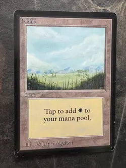 *** BETA Plains (Trees) *** EX-NM Clean! - DUTY FREE - Magic MtG - Image 1