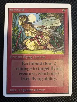 English - MTG Earthbind - LP+ - Unlimited Edition - Image 1