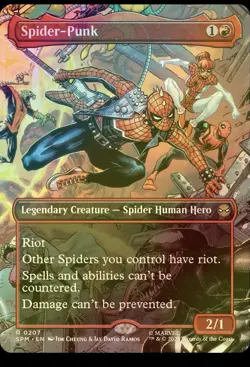 MTG FOIL Spider-Punk No. 207 Full Art English SPM - Image 1