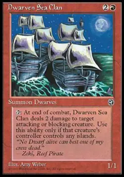 Dwarven Sea Clan - Light Play MTG Homelands - Image 1