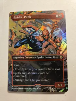 Spider-Punk (0207) (Borderless) MTG Marvel's Spider-Man Foil - Image 1