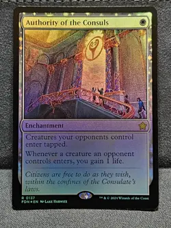 Authority of the Consuls FOIL RARE Foundations MTG FDN Magic The Gathering NEW - Image 1