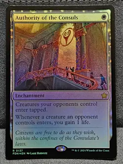 Authority of the Consuls FOIL RARE Foundations MTG FDN Magic The Gathering NEW - Image 2