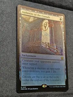 Authority of the Consuls FOIL RARE Foundations MTG FDN Magic The Gathering NEW - Image 4