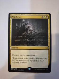 Vindicate -Foil Medium Play MTG Eternal Masters - Image 1