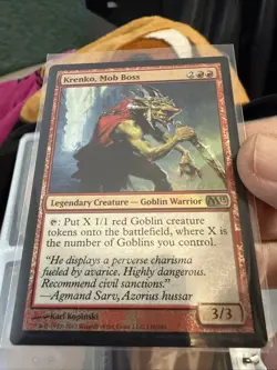 Krenko, Mob Boss #138 (Foil) Magic 2013 M13 Magic MTG 199-200 - Image 1