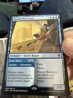 MTG Brazen Borrower Petty Theft Throne of Eldraine 039/269 Regular Mythic 176 - Image 1