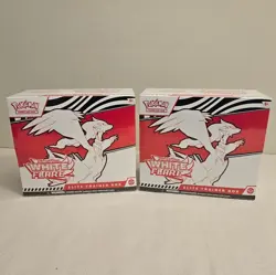 LOT OF 2 Pokemon TCG White Flare Elite Trainer Box ETB Brand New Factory Sealed - Image 1