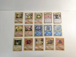 Pokemon Lot of 15 Cards Holo Poliwrath + Shadowless Charmander Charmeleon Base - Image 2