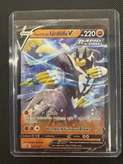 2021 Pokemon SWSH Battle Styles Rapid Strike Urshifu V #087/163 NM - Image 1
