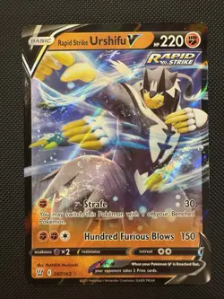 2021 Pokemon SWSH Battle Styles Rapid Strike Urshifu V #087/163 NM - Image 2