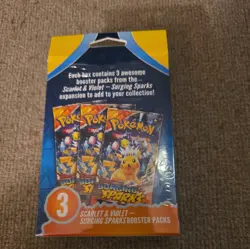 Pokemon TCG - Surging Sparks - 3 Pack Boosters - Factory Sealed - Image 5