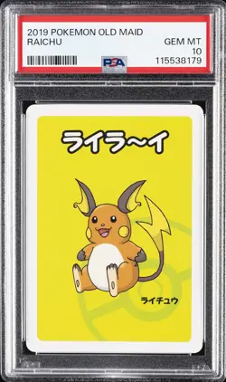 2019 POKEMON OLD MAID RAICHU PSA 10 - Image 1