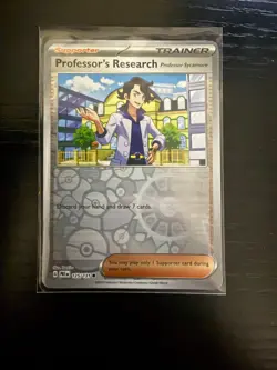 Pokemon SV Prismatic Evolutions Reverse Holo Professor's research 125/131 - Image 1