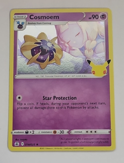 2021 Pokemon Celebrations #14 Cosmoem Holo Rare NM to Mint Condition - Image 1