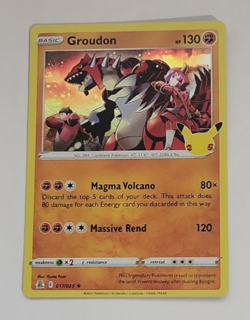 2021 Pokemon Celebrations #17 Groudon Holo Rare NM to Mint Condition - Image 1
