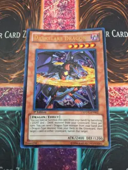 Yugioh Darkflare Dragon SDDC-EN002 Ultra Rare 1st Edition Near Mint - Image 1