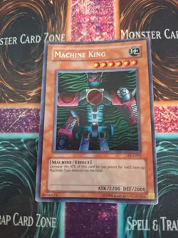 Yugioh Machine King DL4-001 Super Rare Limited Moderately Played - Image 1