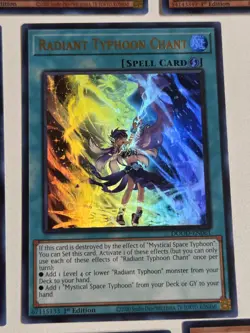 Radiant Typhoon Chant DOOD-EN061 Yugioh Deck Core x10 Doom of Dimensions Set - Image 2