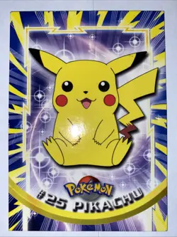 PIKACHU #25 Pokemon Card TCG Topps TV Animation - Image 1