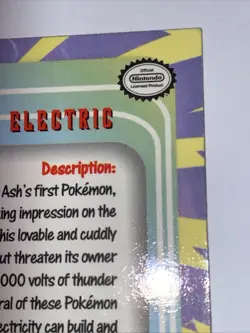 PIKACHU #25 Pokemon Card TCG Topps TV Animation - Image 4