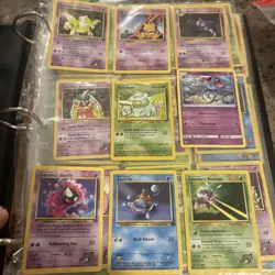 Vintage Pokemon Cards Rare Collection Binder base fossil gym halo - Image 5