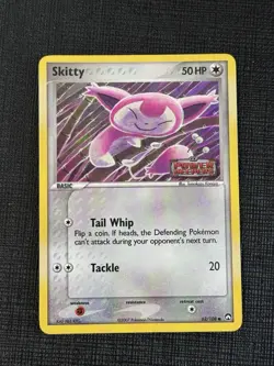 REVERSE HOLO Skitty/108 PL STAMPED EX Power Keepers Pokemon Card Tomokazu Komiya - Image 3