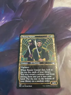 BRAZEN UPSTART Magic Cards NM-M STREETS OF NEW CAPENNA UNCOMMON - Image 1