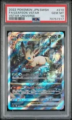 Leafeon VSTAR SAR 210/172 Pokemon Card PSA 10 S12a Japanese Universe 2022 - Image 1