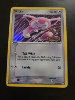 Pokemon TCG Card 2007 Power Keepers - Skitty 62/108 Reverse Holo - Image 1