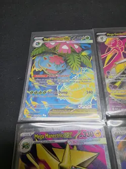 6 Card Lot Pokemon Mega Evolution Ultra Rare Full Art Lucario Gardevoir Venusaur - Image 2