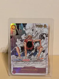 One Piece Card Game Monkey D Luffy Gear 2 Manga Card Rare HQ Proxy Card EB02-061 - Image 1