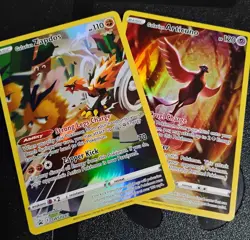 Galarian Articuno Sword & Shield Promo SWSH282 & Galarian Zapdos SWSH283 Cards - Image 1