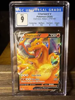 Pokemon SWSH Darkness Ablaze Charizard v Card 019/189 PSA 9 - Image 1