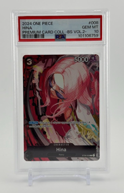 One Piece TCG Premium Card Collection Best Selection Vol 2 Hina PSA 10 English - Image 1