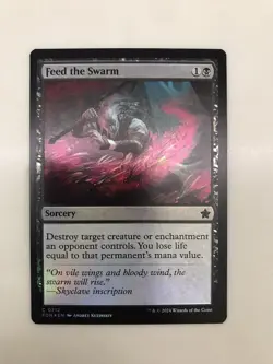 Feed the Swarm Foil MTG Magic the Gathering Card NM Near Mint FDN - Image 1