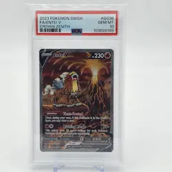 PSA 10 Entei V GG36/GG70 Crown Zenith Alt Art Pokemon Card - Image 1
