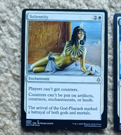 SOLEMNITY altered-art card for use with MTG : hot, sexy Egyptian babe! - Image 1