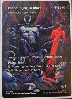 Venom, King in Black Borderless M 022 Magic the Gathering Spiderman - Image 1