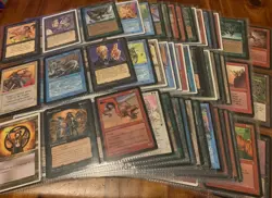 Nearly 300 Old School Vintage Magic The Gathering Alpha Beta Unlimited Arabian - Image 1