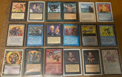 Nearly 300 Old School Vintage Magic The Gathering Alpha Beta Unlimited Arabian - Image 2