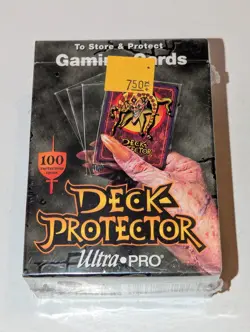 Deck Protector Ultra Pro 100 Clear Sleeves New Sealed Joker Box 1995 Vintage - Image 1