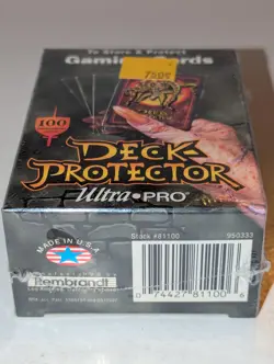 Deck Protector Ultra Pro 100 Clear Sleeves New Sealed Joker Box 1995 Vintage - Image 4