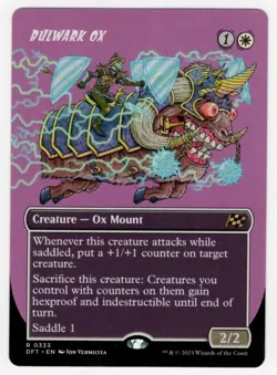 MTG Aetherdrift RUDE RIDERS SHOWCASE R Bulwark Ox #0333 - Image 1