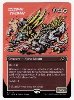 MTG Aetherdrift RUDE RIDERS SHOWCASE R Guardian Sunmare #03 - Image 1