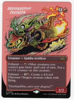MTG Aetherdrift RUDE RIDERS SHOWCASE R Draconautics Engineer #0341 - Image 1