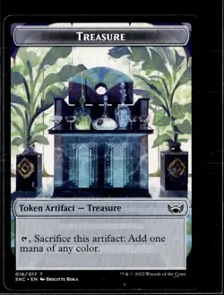 MTG Treasure Token 16/17 Streets Of New Capenna The Cabaretti 12 Lot 2 LP - Image 1