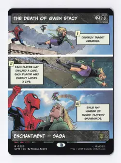 The Death of Gwen Stacy (Borderless) 0223 (R) MTG Marvel's Spider-Man (SPM) - Image 1