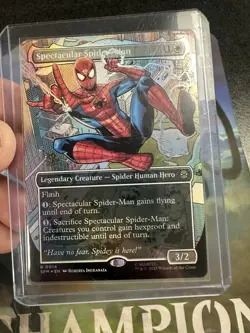 MTG Spider-Man: Foil Promo Borderless Spiderman Magic Marvel 0014 2025 STAMPED - Image 4